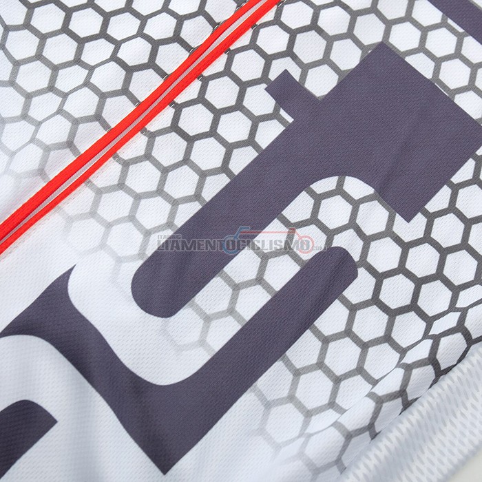 Abbigliamento Ciclismo Ralph Manica Corta 2021 Bianco Rosso