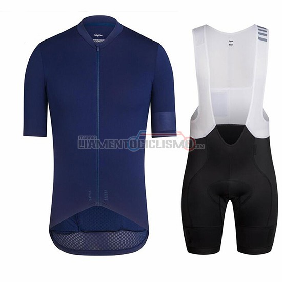 Abbigliamento Ciclis Rapha Manica Corta 2018 Blu Scuro