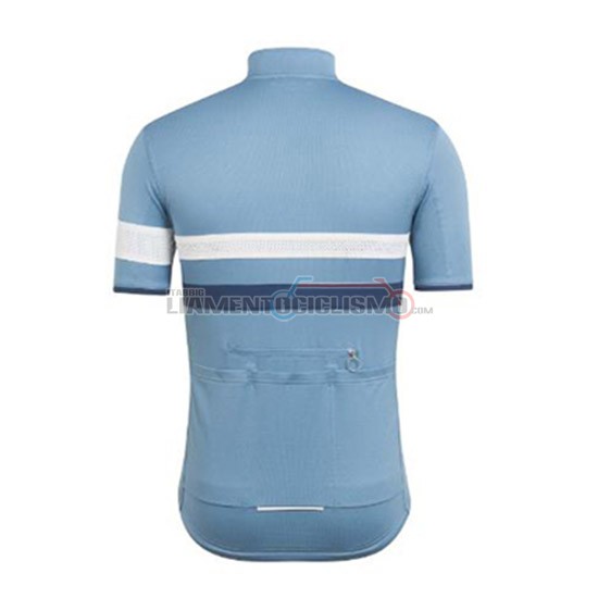 Abbigliamento Ciclis Rapha Manica Corta 2018 Blu e Blu Scuro