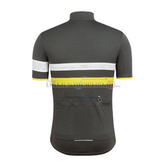 Abbigliamento Ciclis Rapha Manica Corta 2018 Nero e Giallo