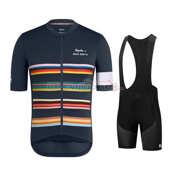 Abbigliamento Ciclismo Paul Smith Rapha Manica Corta 2019 Spento Azul