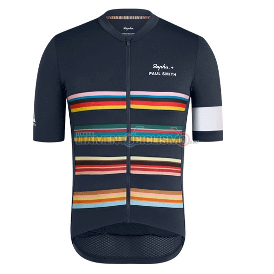 Abbigliamento Ciclismo Paul Smith Rapha Manica Corta 2019 Spento Azul