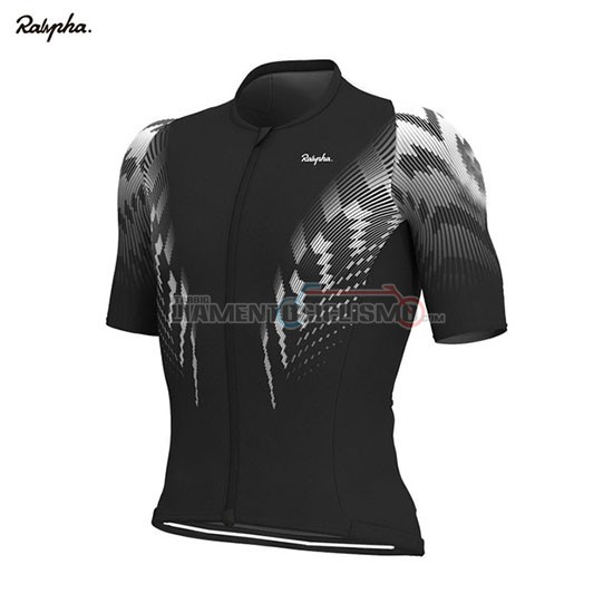 Abbigliamento Ciclismo Rapha Manica Corta 2019 Nero Bianco