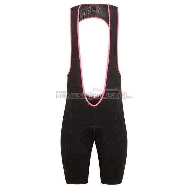 Abbigliamento Ciclismo Rapha Manica Corta 2019 Nero Rosa
