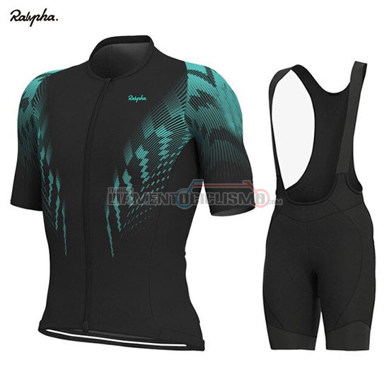 Abbigliamento Ciclismo Rapha Manica Corta 2019 Nero Verde