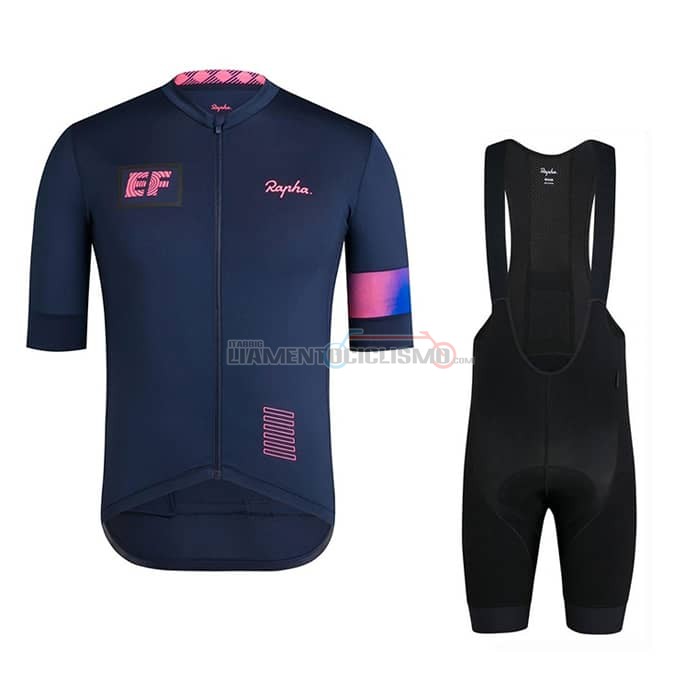 Abbigliamento Ciclismo Rapha Manica Corta 2019 Scuro Blu