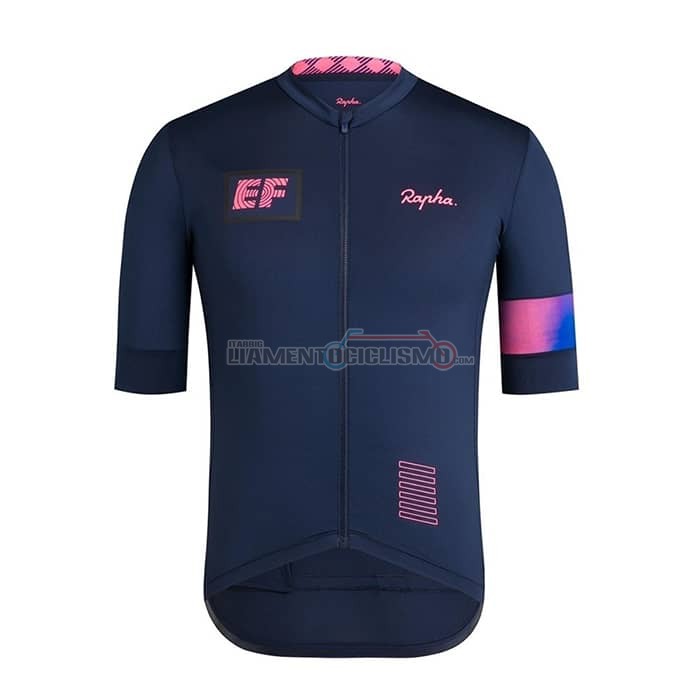Abbigliamento Ciclismo Rapha Manica Corta 2019 Scuro Blu
