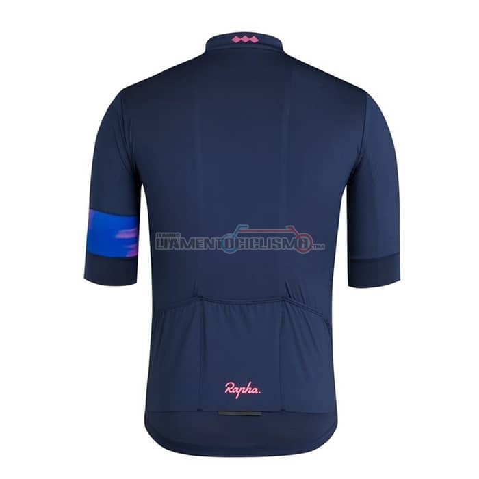 Abbigliamento Ciclismo Rapha Manica Corta 2019 Scuro Blu