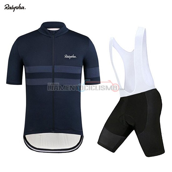 Abbigliamento Ciclismo Rapha Manica Corta 2019 Spento Blu