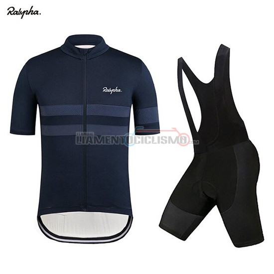 Abbigliamento Ciclismo Rapha Manica Corta 2019 Spento Blu