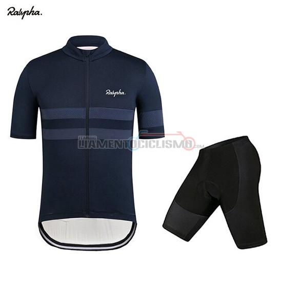 Abbigliamento Ciclismo Rapha Manica Corta 2019 Spento Blu
