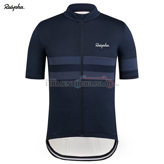 Abbigliamento Ciclismo Rapha Manica Corta 2019 Spento Blu
