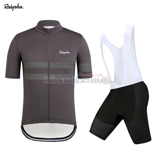 Abbigliamento Ciclismo Rapha Manica Corta 2019 Spento Grigio