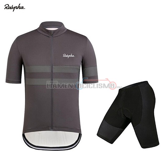 Abbigliamento Ciclismo Rapha Manica Corta 2019 Spento Grigio