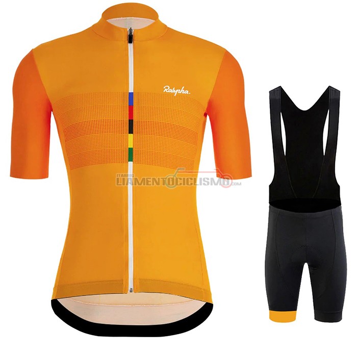 Abbigliamento Ciclismo Rapha Manica Corta 2020 Arancione
