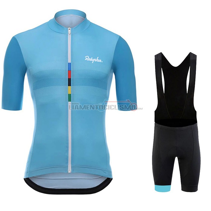 Abbigliamento Ciclismo Rapha Manica Corta 2020 Azzurro