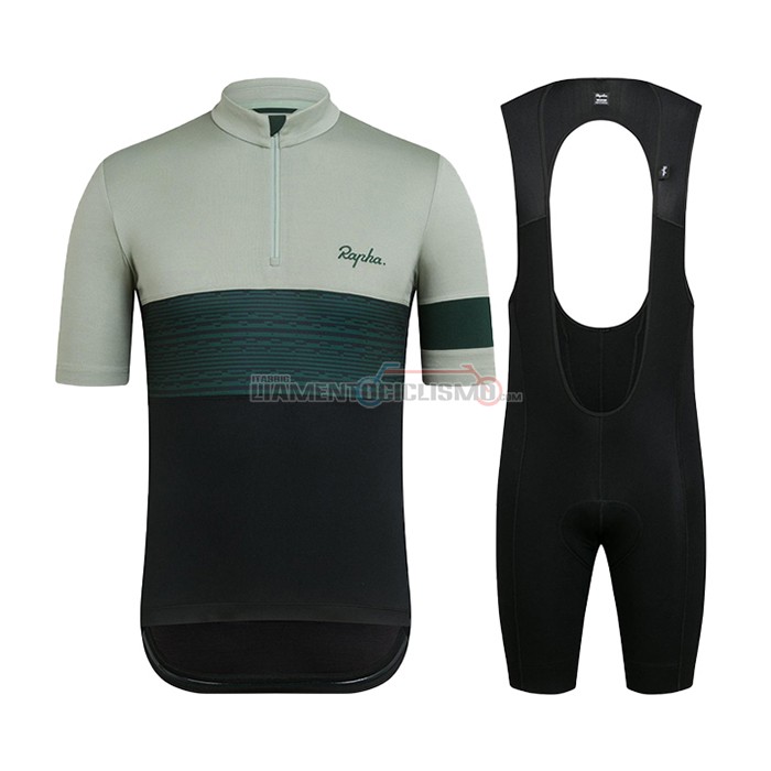 Abbigliamento Ciclismo Rapha Manica Corta 2021 Chiaro Verde