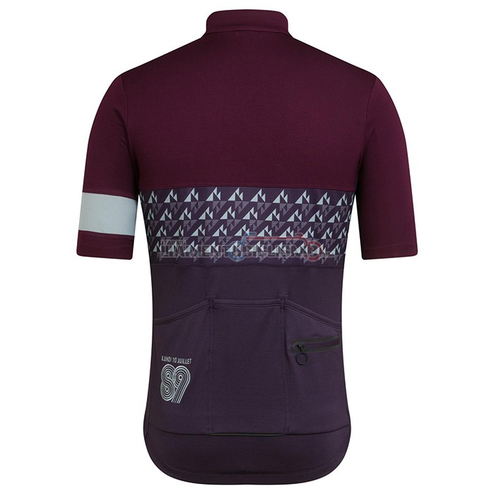Abbigliamento Ciclismo Rapha Manica Corta 2021 Spento Viola