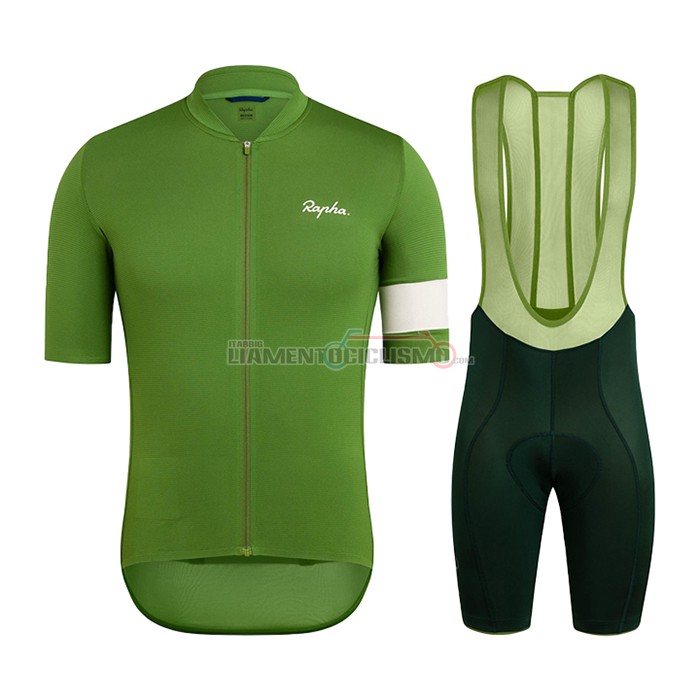 Abbigliamento Ciclismo Rapha Manica Corta 2021 Verde