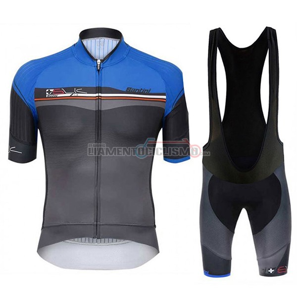 Abbigliamento Ciclismo Santini Sleek 2017 blu e grigio