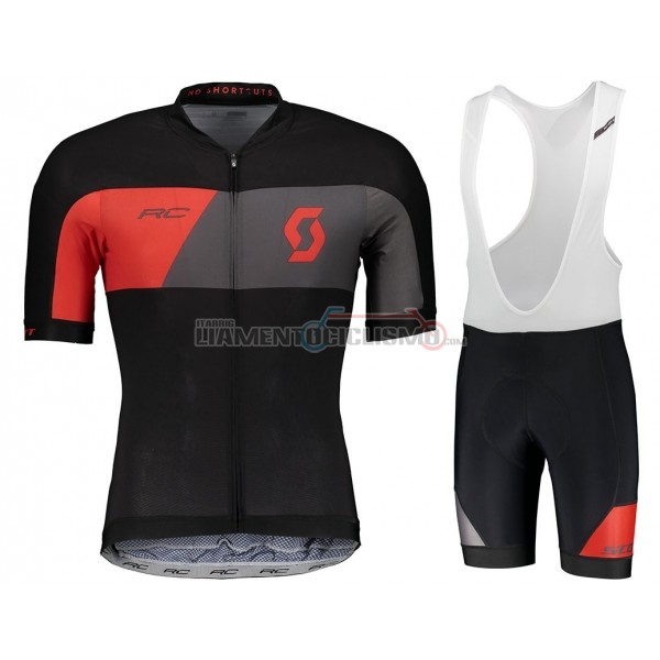 Abbigliamento Ciclismo Castelli Manica Corta 2018 Nero Grigio Rosso