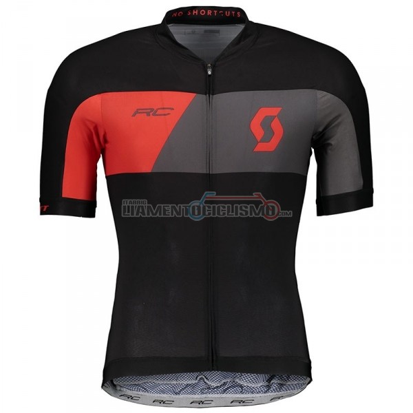 Abbigliamento Ciclismo Castelli Manica Corta 2018 Nero Grigio Rosso