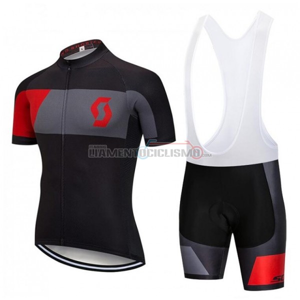 Abbigliamento Ciclismo Castelli Manica Corta 2018 Nero Grigio Rosso