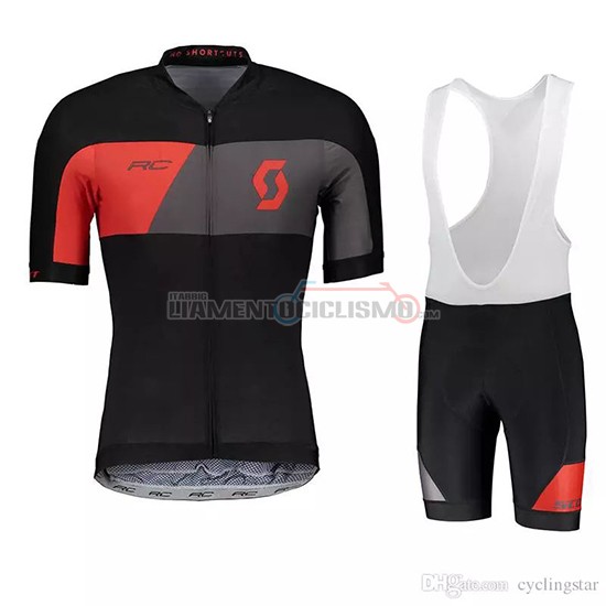 Abbigliamento Ciclismo Scott Manica Corta 2018 Grigio Nero