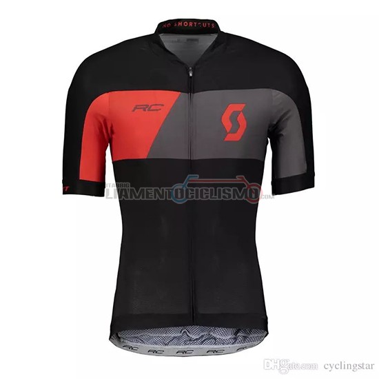 Abbigliamento Ciclismo Scott Manica Corta 2018 Grigio Nero