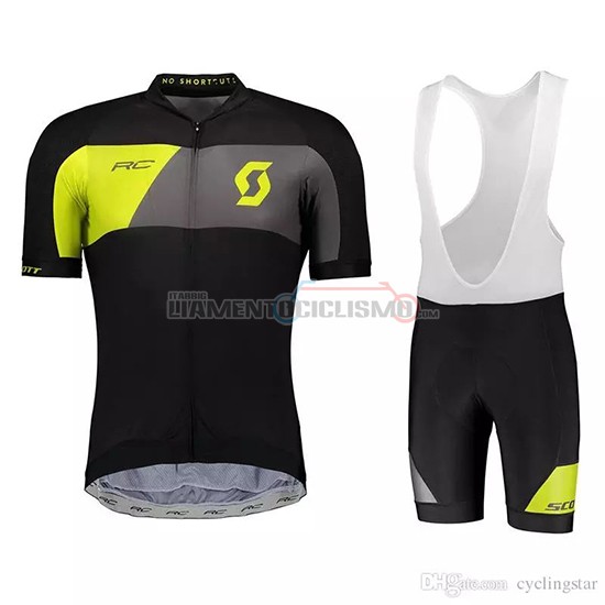 Abbigliamento Ciclismo Scott Manica Corta 2018 Nero Giallo