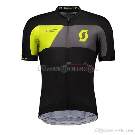 Abbigliamento Ciclismo Scott Manica Corta 2018 Nero Giallo