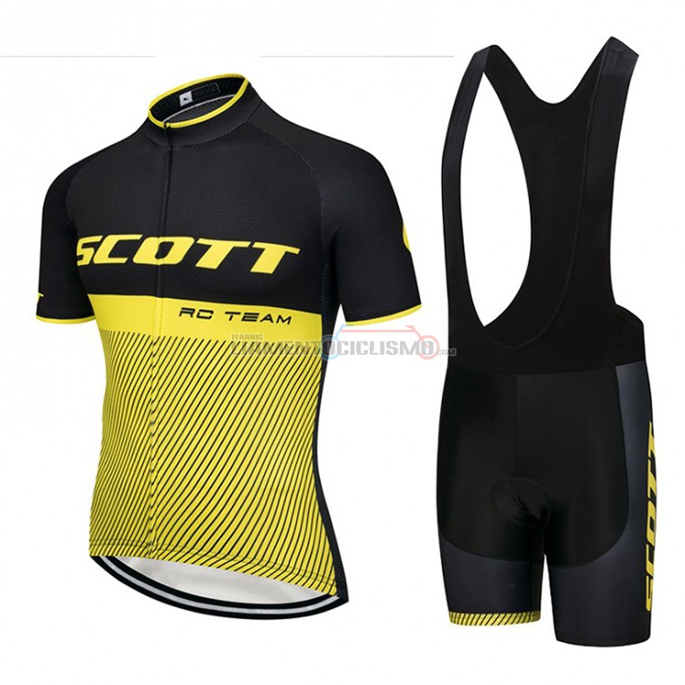 Abbigliamento Ciclismo Scott Manica Corta 2018 Nero e Giallo