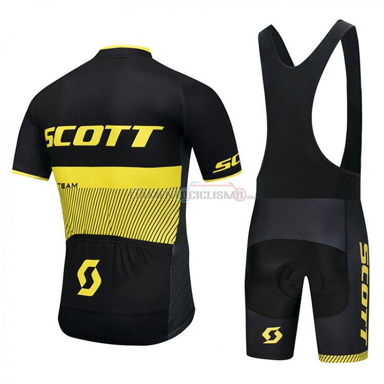 Abbigliamento Ciclismo Scott Manica Corta 2018 Nero e Giallo
