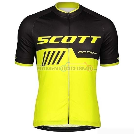 Abbigliamento Ciclismo Scott Manica Corta 2019 Nero Giallo