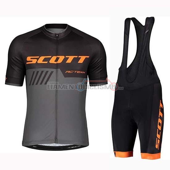 Abbigliamento Ciclismo Scott Manica Corta 2019 Nero Grigio