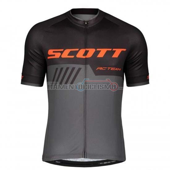 Abbigliamento Ciclismo Scott Manica Corta 2019 Nero Grigio