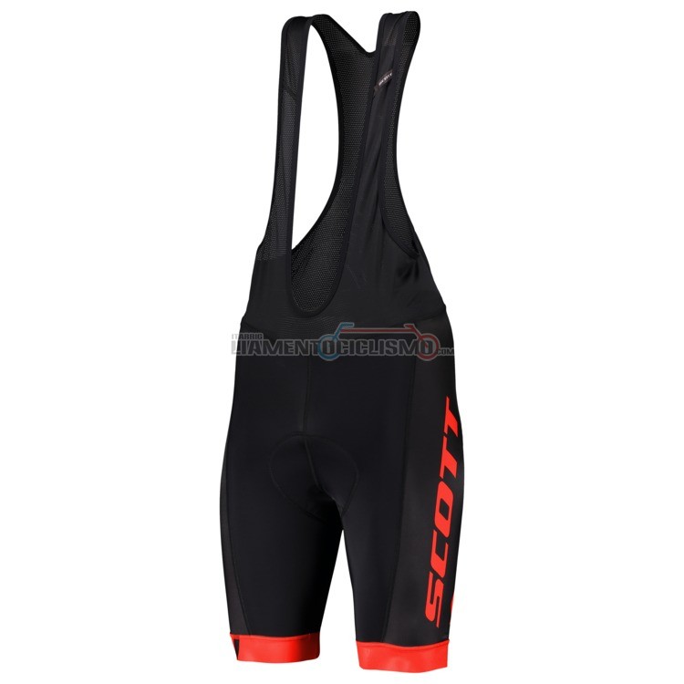 Abbigliamento Ciclismo Scott Manica Corta 2019 Nero Rosso