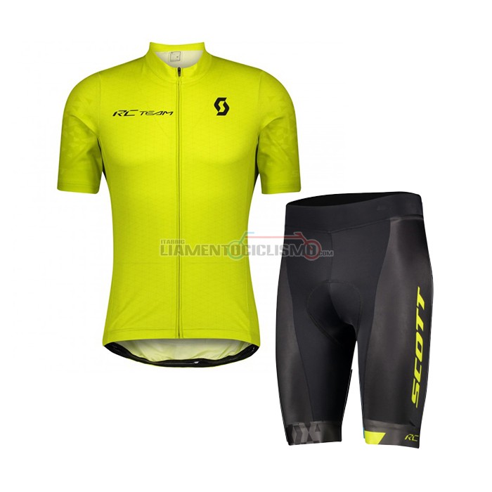 Abbigliamento Ciclismo Scott Manica Corta 2021 Giallo(1)