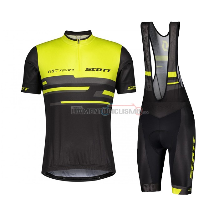 Abbigliamento Ciclismo Scott Manica Corta 2021 Giallo Nero