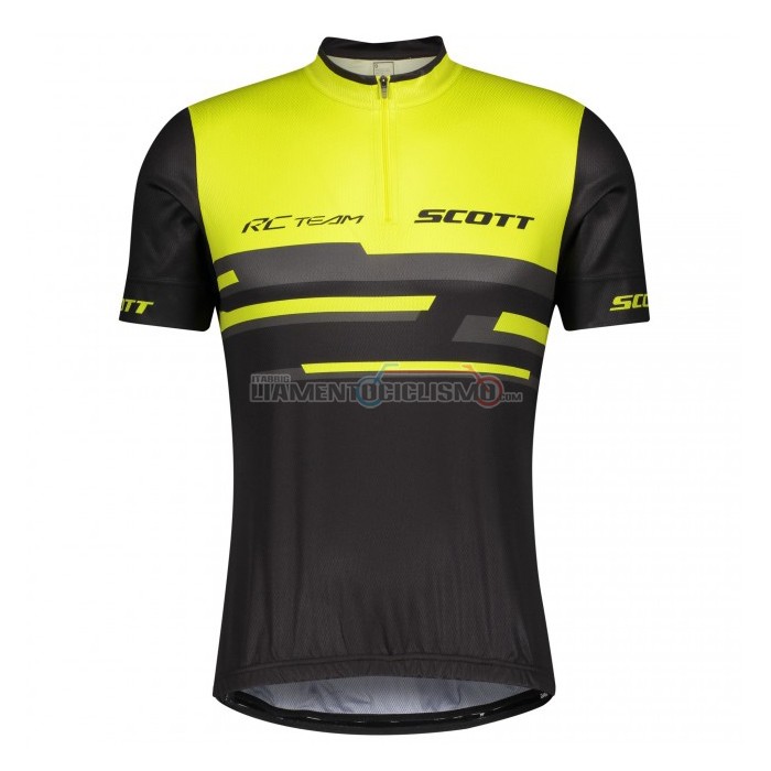 Abbigliamento Ciclismo Scott Manica Corta 2021 Giallo Nero