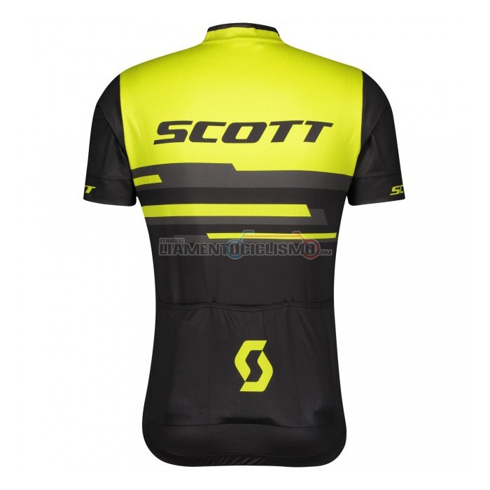 Abbigliamento Ciclismo Scott Manica Corta 2021 Giallo Nero