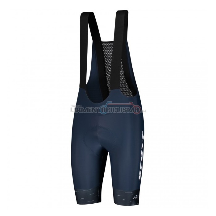 Abbigliamento Ciclismo Scott Manica Corta 2021 Giallo Spento Blu