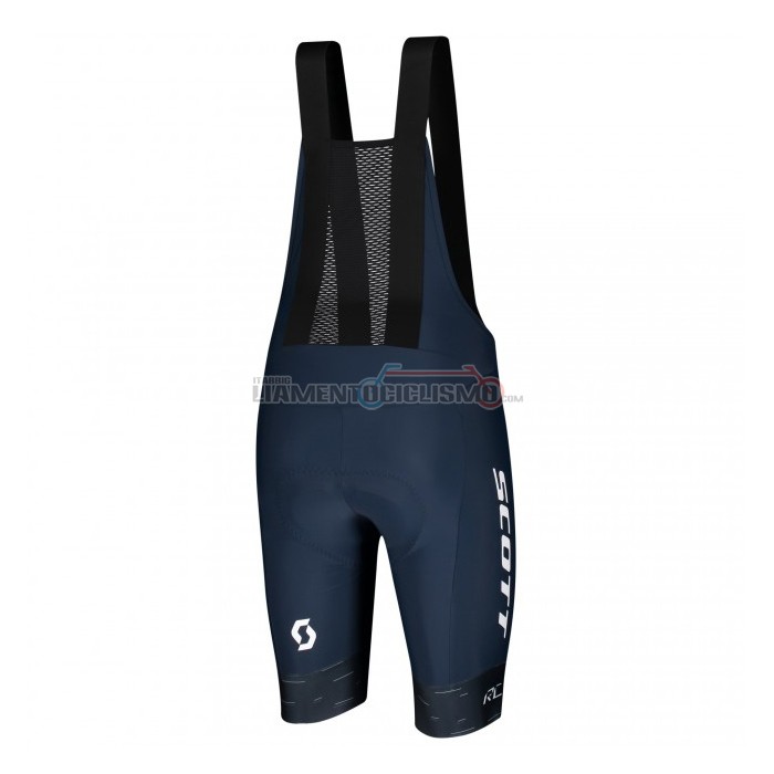 Abbigliamento Ciclismo Scott Manica Corta 2021 Giallo Spento Blu