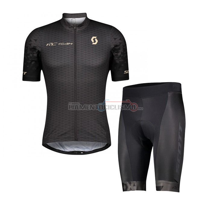 Abbigliamento Ciclismo Scott Manica Corta 2021 Nero