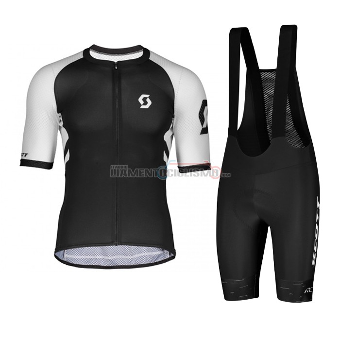 Abbigliamento Ciclismo Scott Manica Corta 2021 Nero Bianco