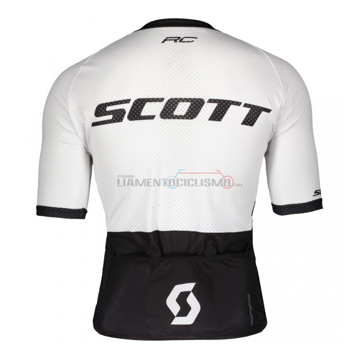 Abbigliamento Ciclismo Scott Manica Corta 2021 Nero Bianco