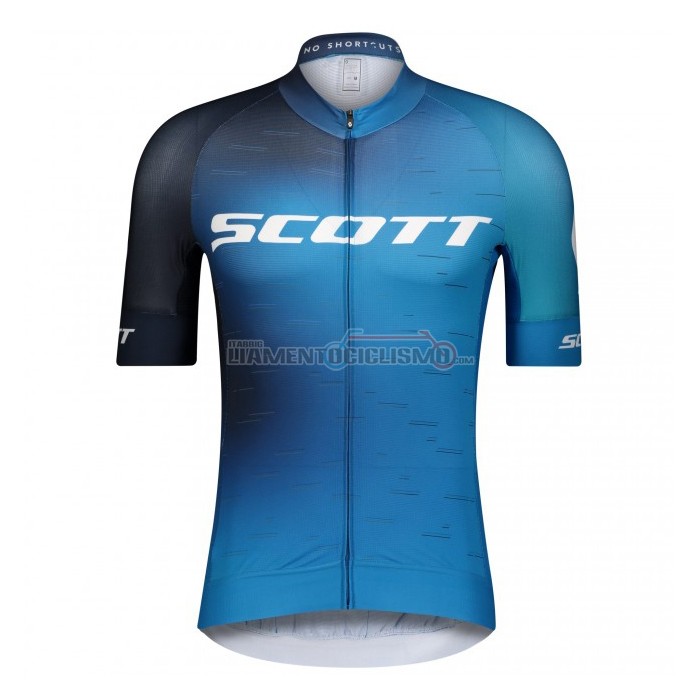 Abbigliamento Ciclismo Scott Manica Corta 2021 Nero Blu
