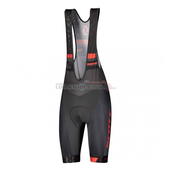Abbigliamento Ciclismo Scott Manica Corta 2021 Rosso Nero