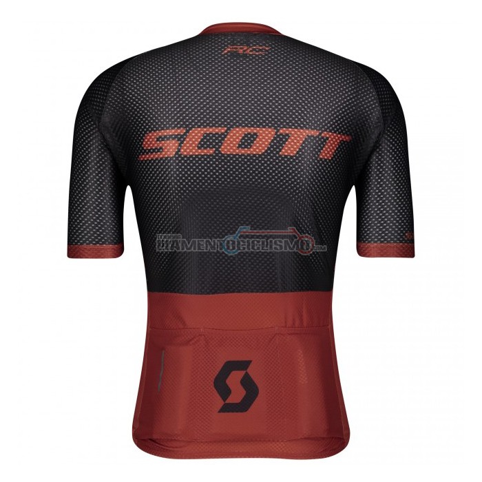 Abbigliamento Ciclismo Scott Manica Corta 2021 Spento Arancione