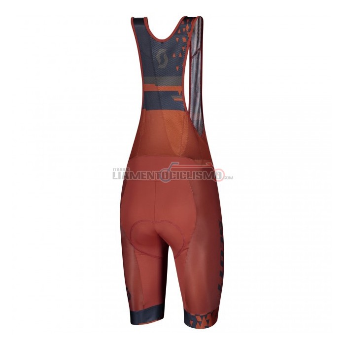 Abbigliamento Ciclismo Scott Manica Corta 2021 Spento Blu Arancione